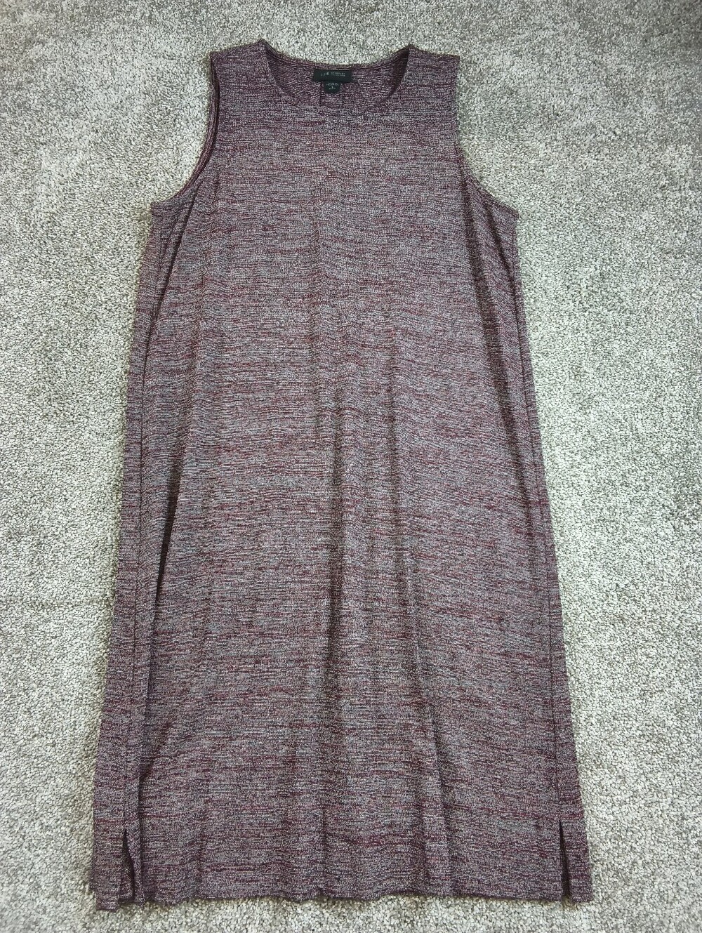 J. Jill Wearever Collection Sleeveless Red, White, Patterned Dress Size SP
